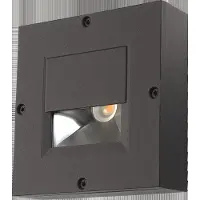 SG Luminaires Lampe d'orientation LED CALLISTO 3W 3000K 140lm 1LED graphite IP65 Disque (140 lm)