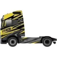 Bburago Diecast 1:43 Street Fire Haulers Custom Cabs Volvo FH16 Yellow Ages 3+ 18-32205