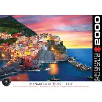 Eurographics Puzzle 2000 pièces Manarola au crépuscule Italie