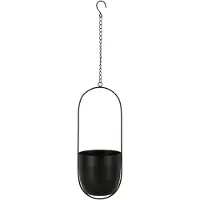 House Nordic Jardinière suspendue en métal noir - Celle