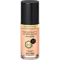 Max Factor Toute la journée Flawless Facefinity 3 en 1 - Maquillage longue durée 30 ml 45 Amande Chaude