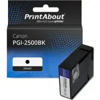 PrintAbout Cartouche compatible pour Canon PGI-2500BK - Noir