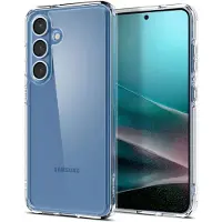 Spigen Coque Crystal Hybrid pour Samsung Galaxy S25 - Transparent