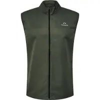 Newline Gilet de sport 'Beat' vert foncé / blanc