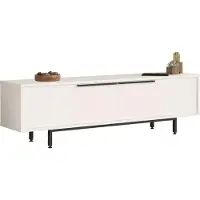 En.casa Armoire TV 'Urejovle' avec 2 portes 160 x 36 x 45 cm blanc