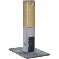 PawHut : Arbre à chat avec poteau à gratter, 79H cm, comprenant une corde en jute