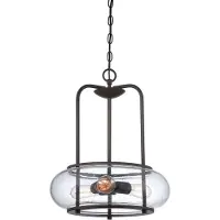 Elstead Lighting Trilogy Lampe à suspendre E27 triple bronze ancien (E27)