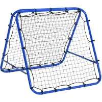 HOMCOM : Panneau de rebond pour entraînement au football, avec but de retour, double face, en filet et en acier