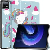 Cover-Discount Xiaomi Pad 6 - Étui Smart Tri-fold Licorne (Xiaomi Pad 6), Étui pour tablette, Multicolore