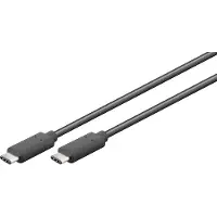 Hapena Câble USB-C 1 m 3113110102 Connecteur USB-C - Connecteur USB-C - Câble - Numérique/Données, 1 m, USB-C, USB-C, USB 3.2 Gen 2 (3.1 Gen 2), 10 Gbit/s, noir
