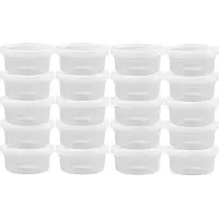 Creativ Company Moule en plastique Boîte avec couvercle 125 ml, 20 pièces (8.40 cm, 0.13 l, 20x)