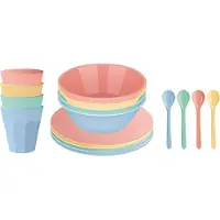 Koziol Set de camping NORA MACARONS, 16 pièces,