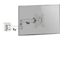 MonLines MSH006 Bras pivotant pour écran pour MSH Slatwall, blanc (Mur), Support de moniteur, Blanc