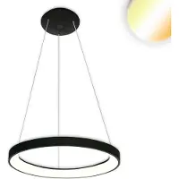 ISOLED Suspension LED Orbit 480, noir, 38W, rond, ColorSwitch 3000/3500/4000K, dimmable