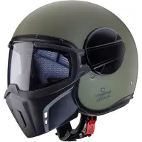 Caberg Ghost X, casque modulaire ,Mat-Vert Foncé ,L