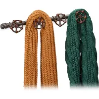 Relaxdays Garde robe avec crochets, style industriel