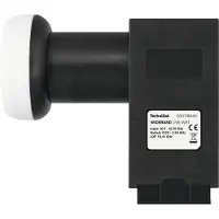 Opticum Large bande (Twin LNB, 40mm), Tête universelle, Noir