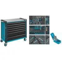 Hazet Chariot d'atelier équipé 179NXXL-7/340, 340 pièces, | 4000896215072