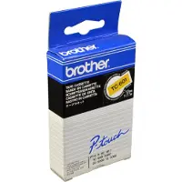 Brother TC-601 - (12 mm) - Noir sur jaune - Ruban