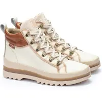 Pikolinos pour femme. W3W-8564C1 Bottines en cuir Off-white Vigo (35), Blanc, 1 à 3 cm, Fermeture éclair, Casuel
