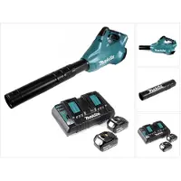 Makita DUB 362 PT 36V Souffleur de feuilles sans fil + 2x Batteries 5.0Ah + Chargeur double