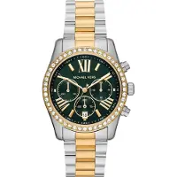 Michael Kors Montre Femme - - Lexington - Acier Inoxydable - 38 mm - Résistance 10 ATM