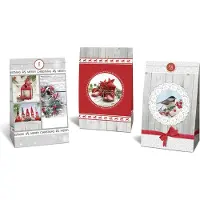 Ursus Kit de calendrier de l'Avent « Hiver », pour fabriquer 24 sachets, env. 12 x 20,5 x 6 cm
