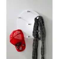 Haku Porte-manteau mural | 7 boutons | Blanc