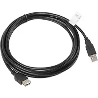 Lanberg CA-USBE-10CC-0030-BK USB-A VERLÄNGERUNGSKABEL M/W 2.0 3M SCHWARZ