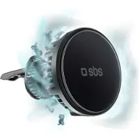 SBS Support universel pour fente d'aération induct. Ventilateur 15W, Adaptateur pour véhicule, Noir