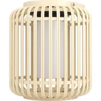 Eglo LED Solar Akku Tischleuchte Laterne Marliano Holz Ahorn IP44 3,3W 300lm Neutralweiß 4000K USB