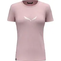Salewa Solidlogo Dri-release Short Sleeve T-shirt Rose L Femme