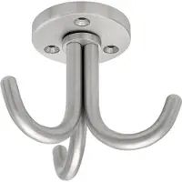 Simausrom Crochet triple Canis pivotant, hauteur 67 mm, inox brossé