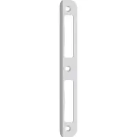 SAG Gâche équerre R 10 ronde Obturateur 8 mm 1 WB 2492, nickel-argent laqué (Garniture de porte sur plaque)