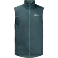 Jack Wolfskin Gravex Wind Vest Vert,Gris S Homme