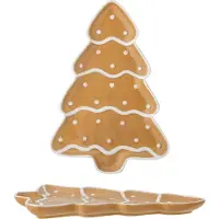 Bloomingville Ginnie Assiette de service, Marron, Céramique