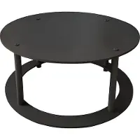 Skye Decor , table basse haut de gamme, noire, Ø 70 cm, hauteur 38 cm | 100 % MDF, pieds en carton compressé | Un style moderne et industriel pour votre intérieur, à la fois élégant et fonctionnel.