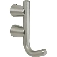 Grimme Crochet pour manteaux Copan largeur 20 mm, hauteur 86 mm, inox brossé