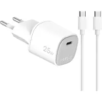 Celly 1c 25w Usb-c Wall Charger Argenté