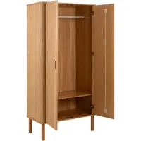 Ebuy24 Langley armoire de rangement 2 portes 1 étagère nature.