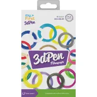 MyFirst 3dPen Artist Filaments Cold Color 6 packs (PLA, 1.75 mm), Filament 3D, Multicolore