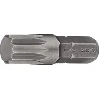 Hazet - Embout-tournevis (bit) 2212-10 - Hexagone massif 8 (5/16 ") - denture multiple intérieur XZN - M10