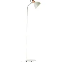 Brilliant Lampadaire vert clair Erena | interrupteur à pied | tête pivotante | hauteur 150cm | métal/bois | 1x E27 max. 40W