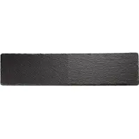 Aps Plateau En Ardoise Naturelle 30 X 12 Cm Noir