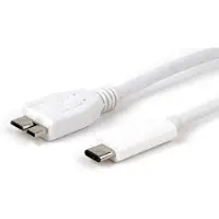 LMP -USB-C vers USB 3.0 Câble micro-USB 1 m - blanc