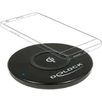 DeLOCK 65917 Qi Schnellladegerät kabellos LED 5V/9V schwarz