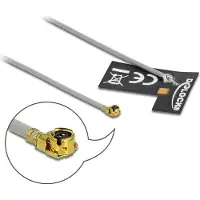 DeLOCK Antenne WLAN 10 cm, connecteur MHF I 2 dBi (Adaptateur d'antenne)