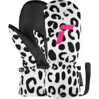 Reusch - Moufles de ski - Carter R-TEX XT Junior Mitten White/Grey Leopard en Softshell - Taille Enfant 4 - Blanc