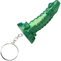 Creature Cocks Unisexe, Porte-clés, Monster-Schlüsselanhänger Aus Silikon, Vert
