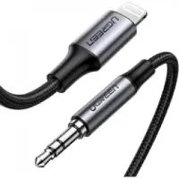 UGREEN 70509 Lightning To Lightning/jack Adapter 1 M 3.5 Mm Noir